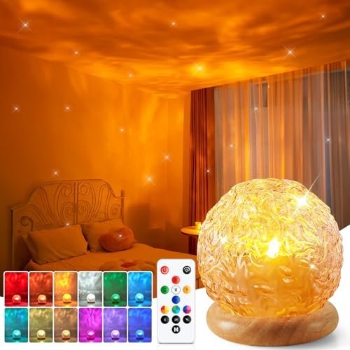 16 Colors Ambient Projector Lamp - Sunset, Ocean and Northern Lights in One styled in a cozy home