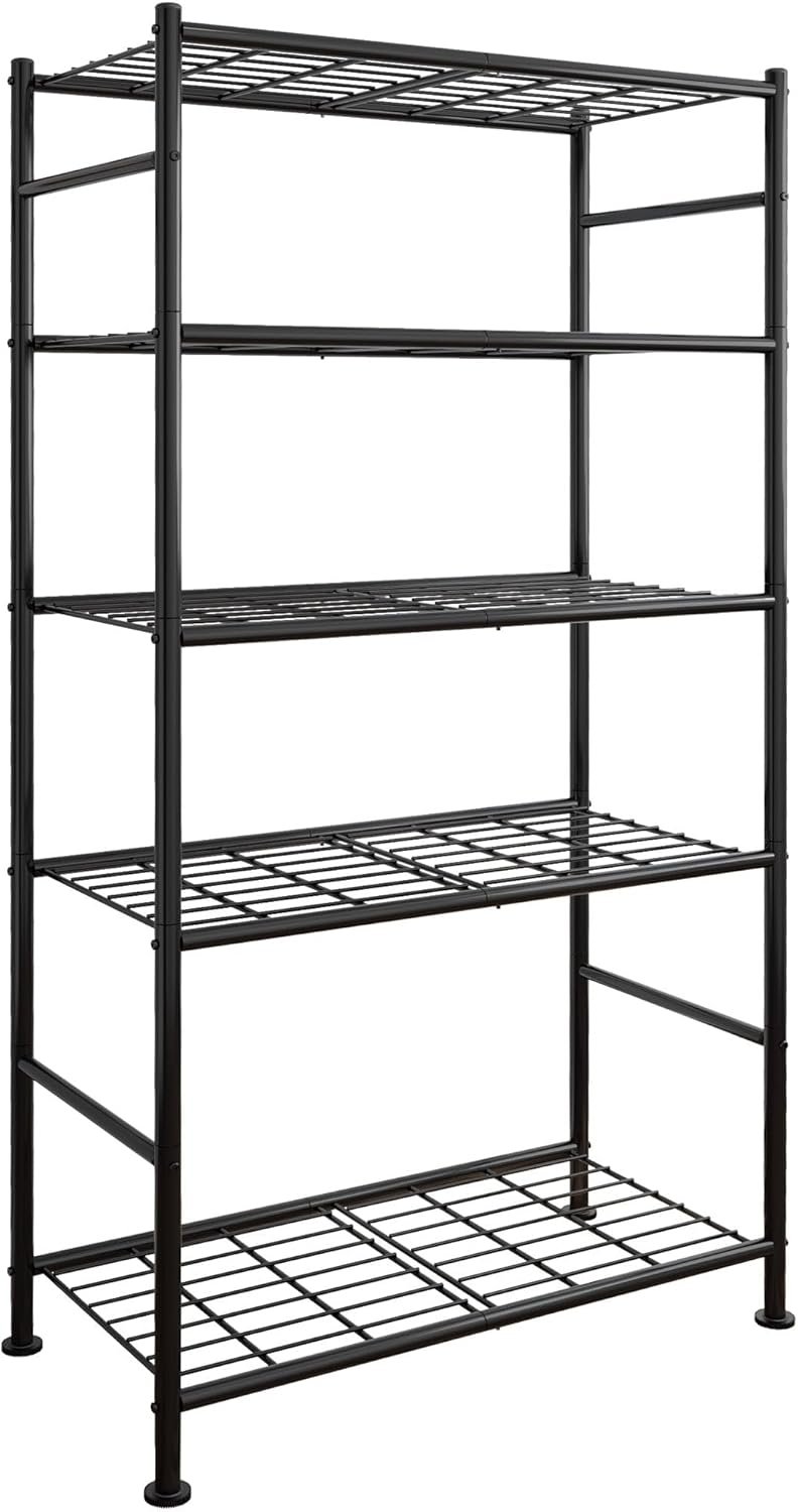 Sakugi 5-Tier Heavy Duty Storage Shelving Unit - Metal Shelf Organizer for Garage and Pantry