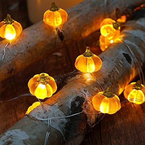 Halloween Pumpkin String Lights, 10FT (3D Jack-O-Lantern)