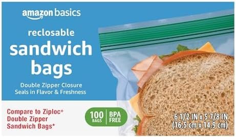 BPA free food storage bags for lunch and snacks