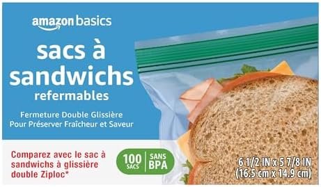 100 count sandwich bags for meal prep