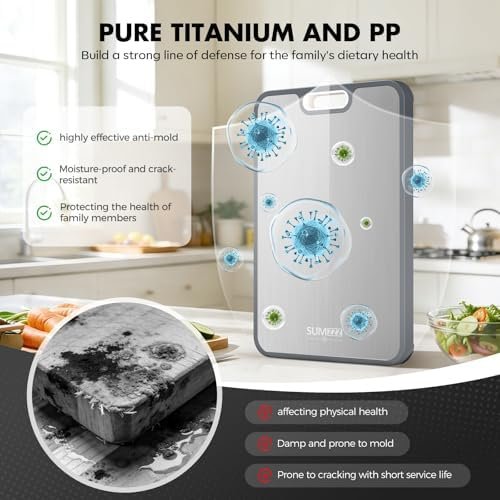 Food grade kitchen cutting board for raw and cooked food